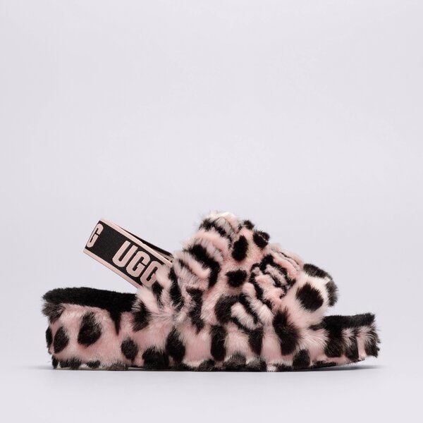Дамски чехли и сандали UGG FLUFF YEAH ANIMALI 1127073-pink scallop цвят розов