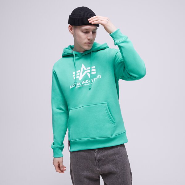 Мъжки суичър ALPHA INDUSTRIES СУИТЧЪР С КАЧУЛКА BASIC 178312676 цвят син