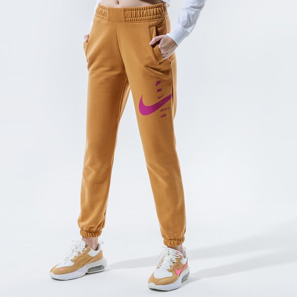 Дамски панталони NIKE ПАНТАЛОНИ SPORTSWEAR SWOOSH cu5631-201 цвят бежов