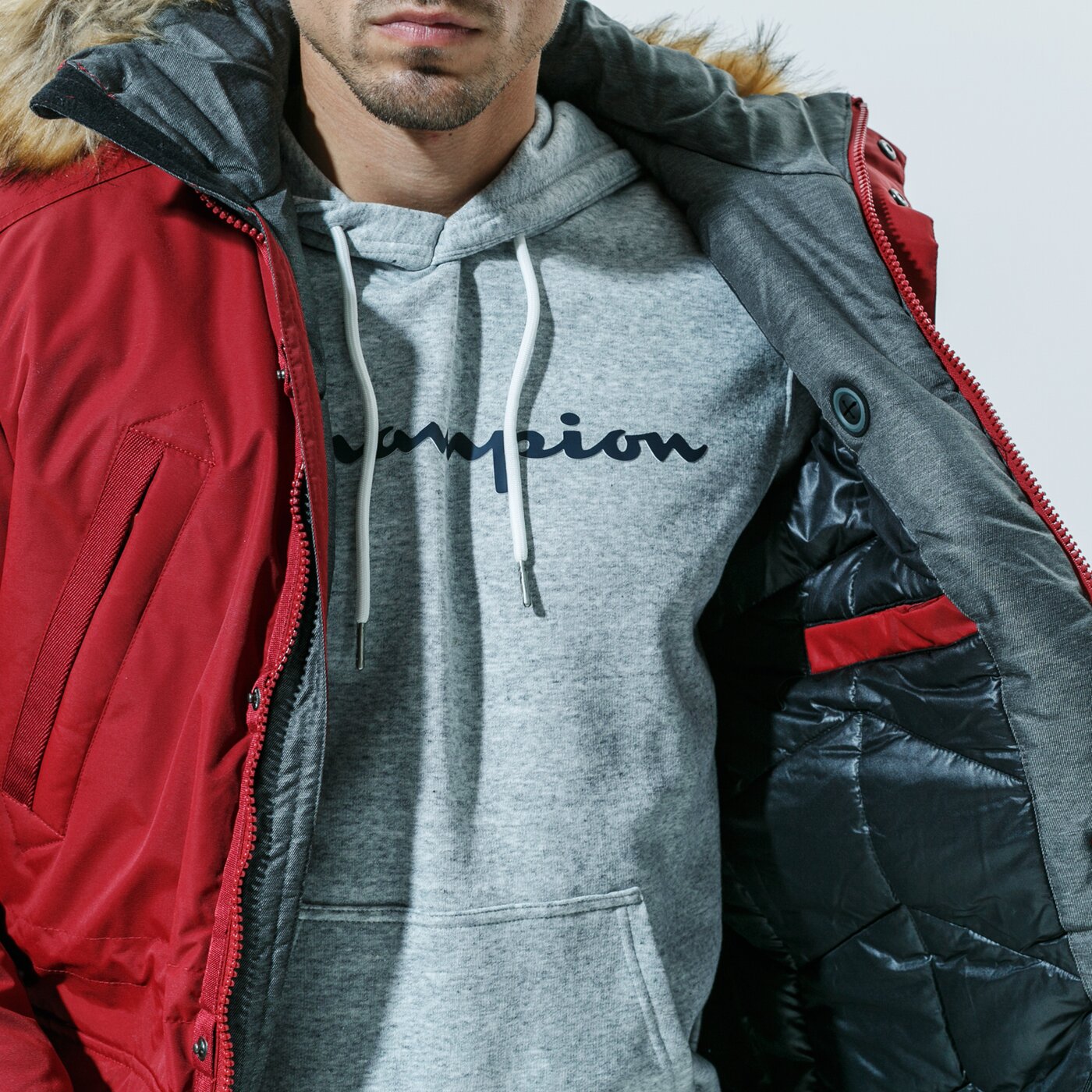 Мъжко зимно яке CONFRONT ЯКЕ ЗИМНО ATTIS JKT cfv320kud01001 цвят червен