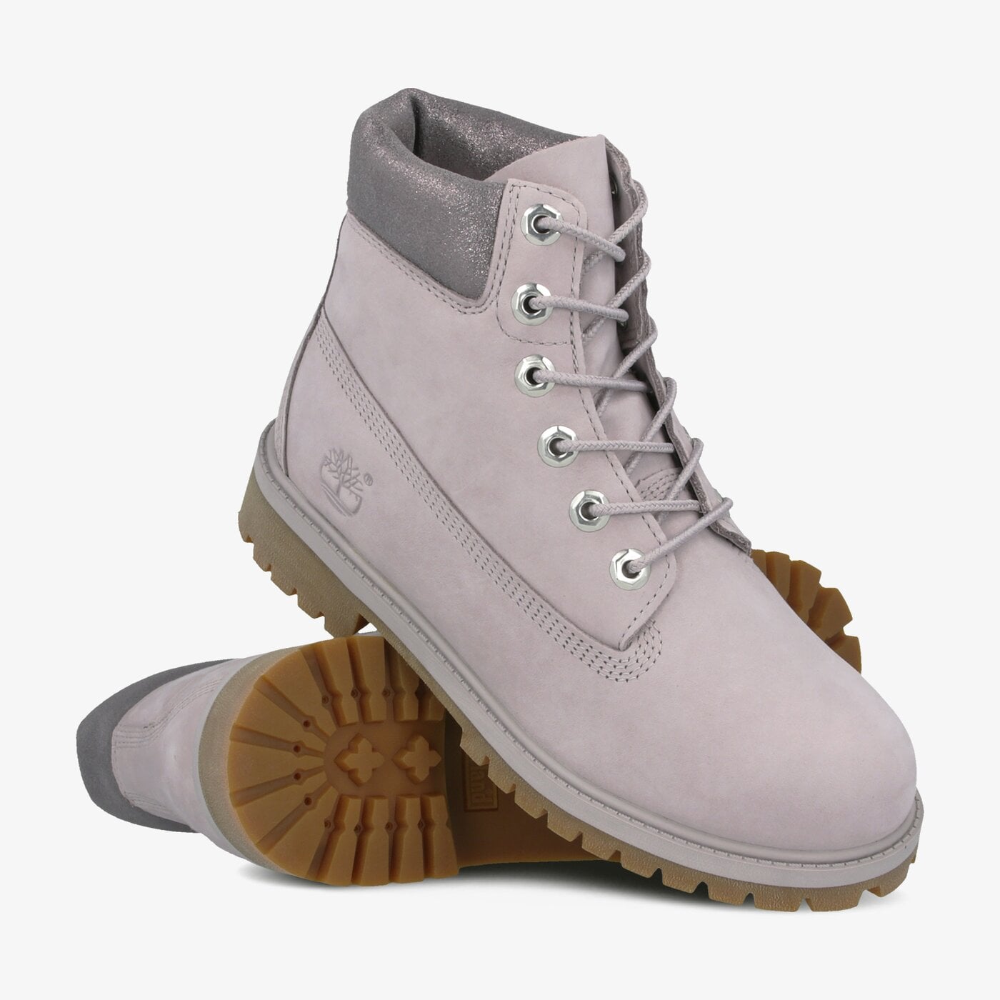 Детски боти TIMBERLAND PREMIUM 6 INCH WP BOOT  tb0a295qn991 цвят сив