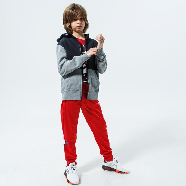 Детски суичър JORDAN СУИТЧЪР СЪС ЗАКОПЧАВАНЕ С КАЧУЛКА JUMPMAN AIR FLEECE  957583-k6n цвят сив