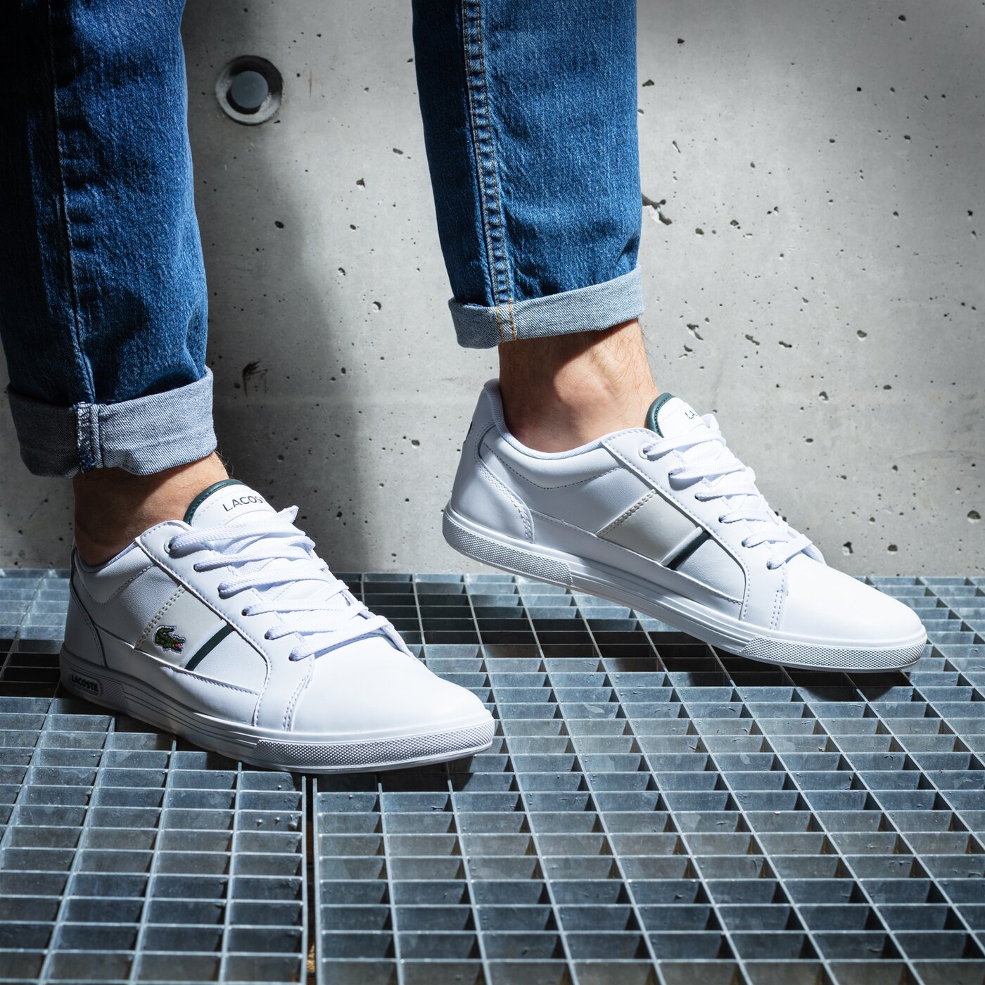 Мъжки маратонки LACOSTE EUROPA 0722 1 743sma00241r5 цвят бял