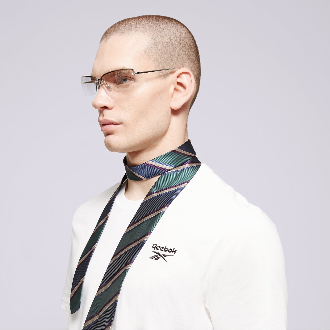 Мъжка тениска REEBOK ТЕНИСКА RI LEFT CHEST LOGO 100054977 цвят бял