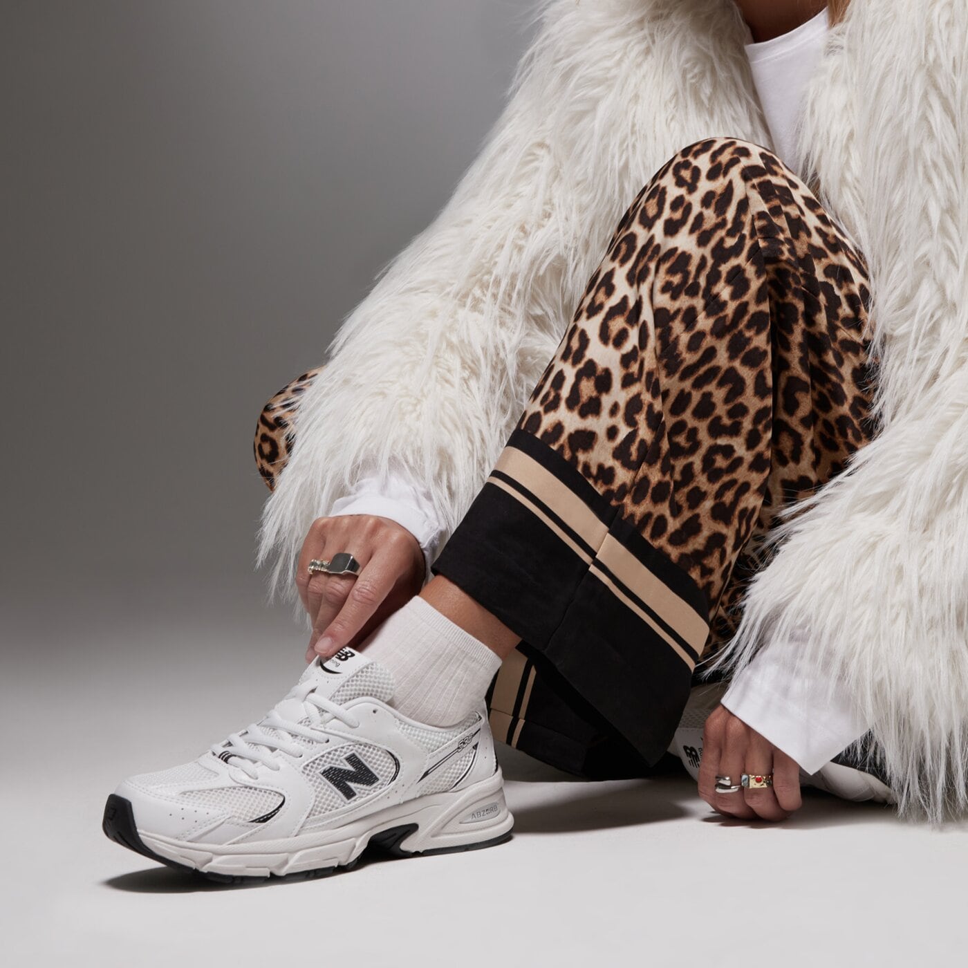 Детски маратонки NEW BALANCE 530  gr530cf цвят бял