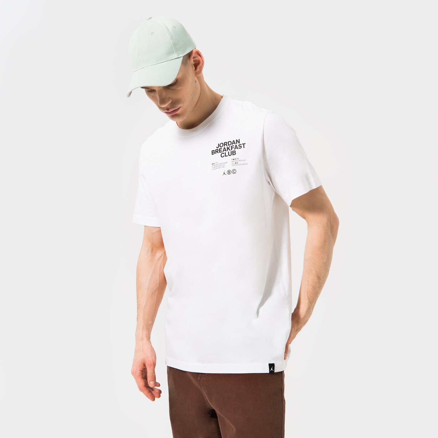 Мъжка тениска JORDAN ТЕНИСКА M J DF SPRT BC SS GX CREW dq7384-100 цвят бял