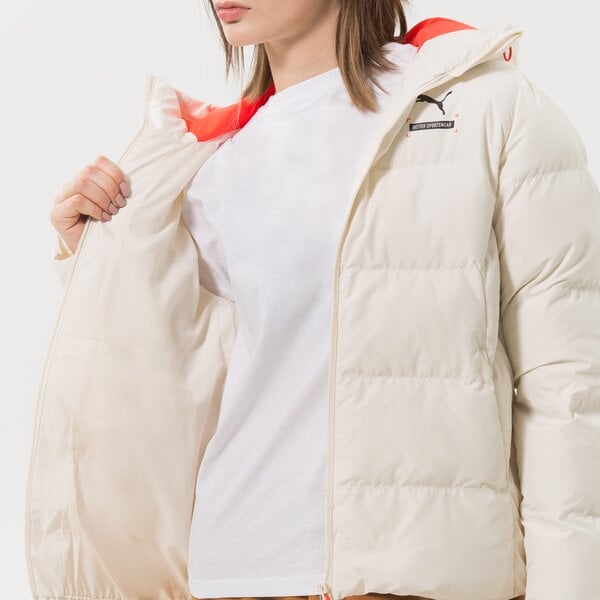 Дамско зимно яке PUMA ЯКЕ ЗИМНО BETTER SPORTSWEAR HOODED PUFFER 849393 65 цвят бял