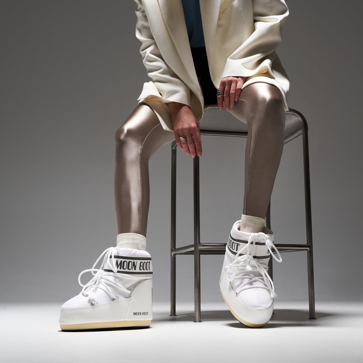 Дамски кежуал MOON BOOT ICON LOW NYLON 80d1409340a009 цвят бял