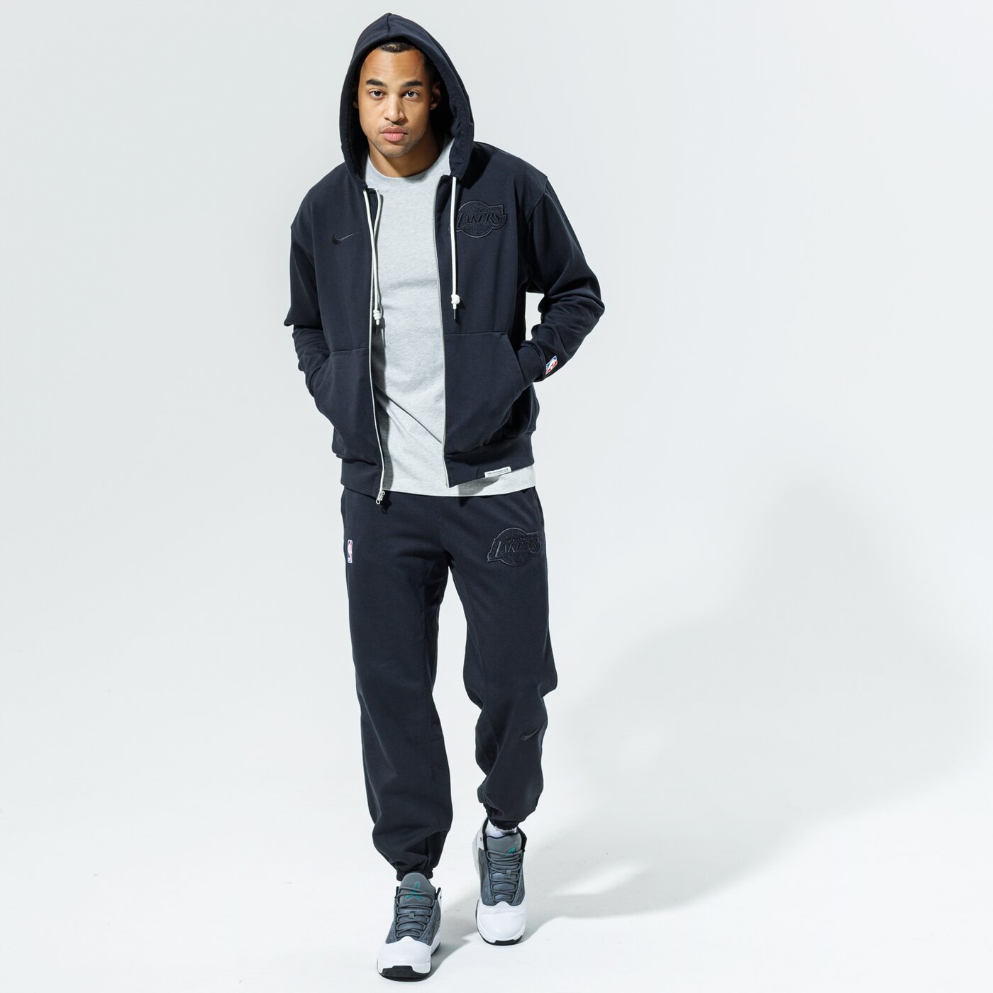 Мъжки суичър NIKE СУИТЧЪР СЪС ЗАКОПЧАВАНЕ С КАЧУЛКА LAL M NK DF STD ISSUE db1088-010 цвят черен