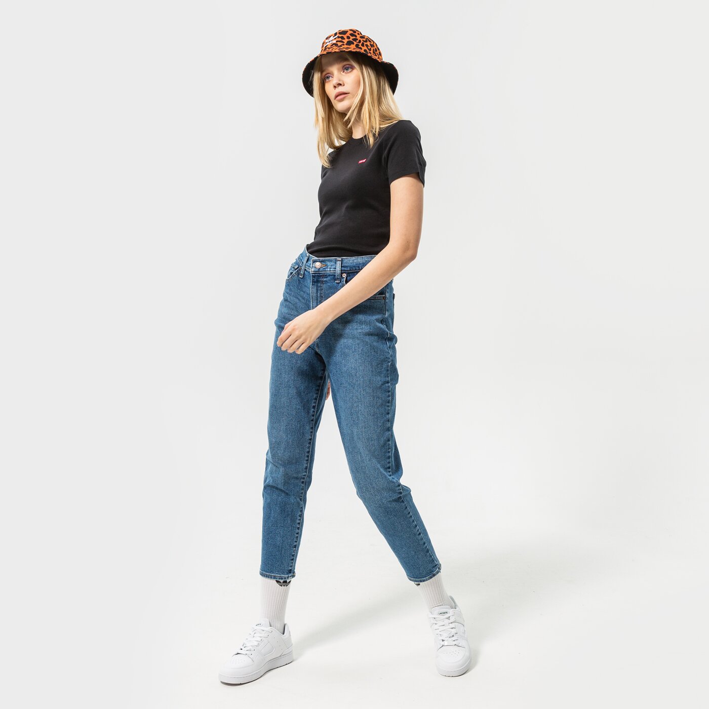 Дамска тениска LEVI'S ТЕНИСКА SS RIB BABY TEE 37697-0001 цвят черен