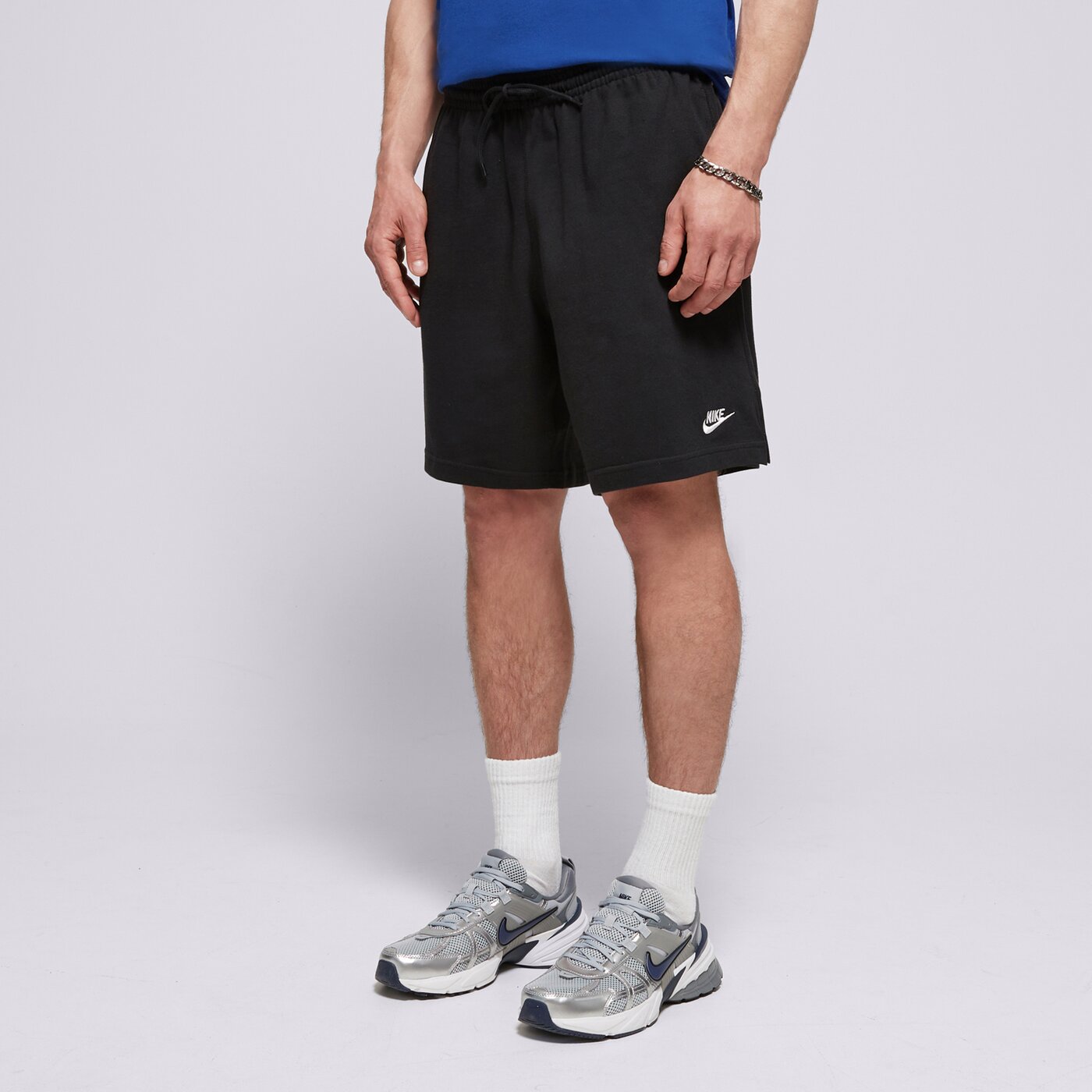 Мъжки къси панталони NIKE ШОРТИ M NK CLUB KNIT SHORT fq4359-010 цвят черен