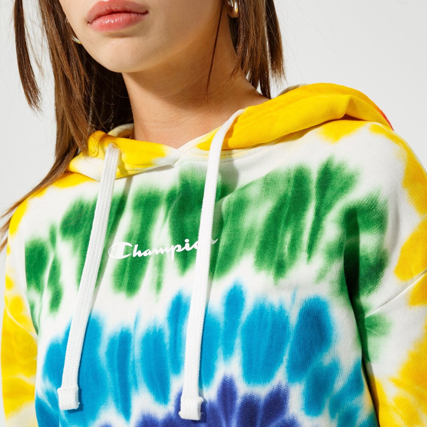 Дамски суичър CHAMPION СУИТЧЪР С КАЧУЛКА HOODED SWEATSHIRT 114983wl002 цвят многоцветен