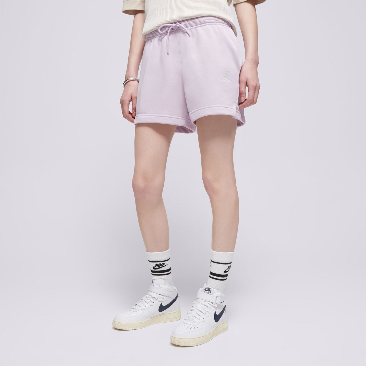 Дамски къси панталони JORDAN ШОРТИ W J BRKLN FLC FT SHORT 24 hj1365-537 цвят виолетов