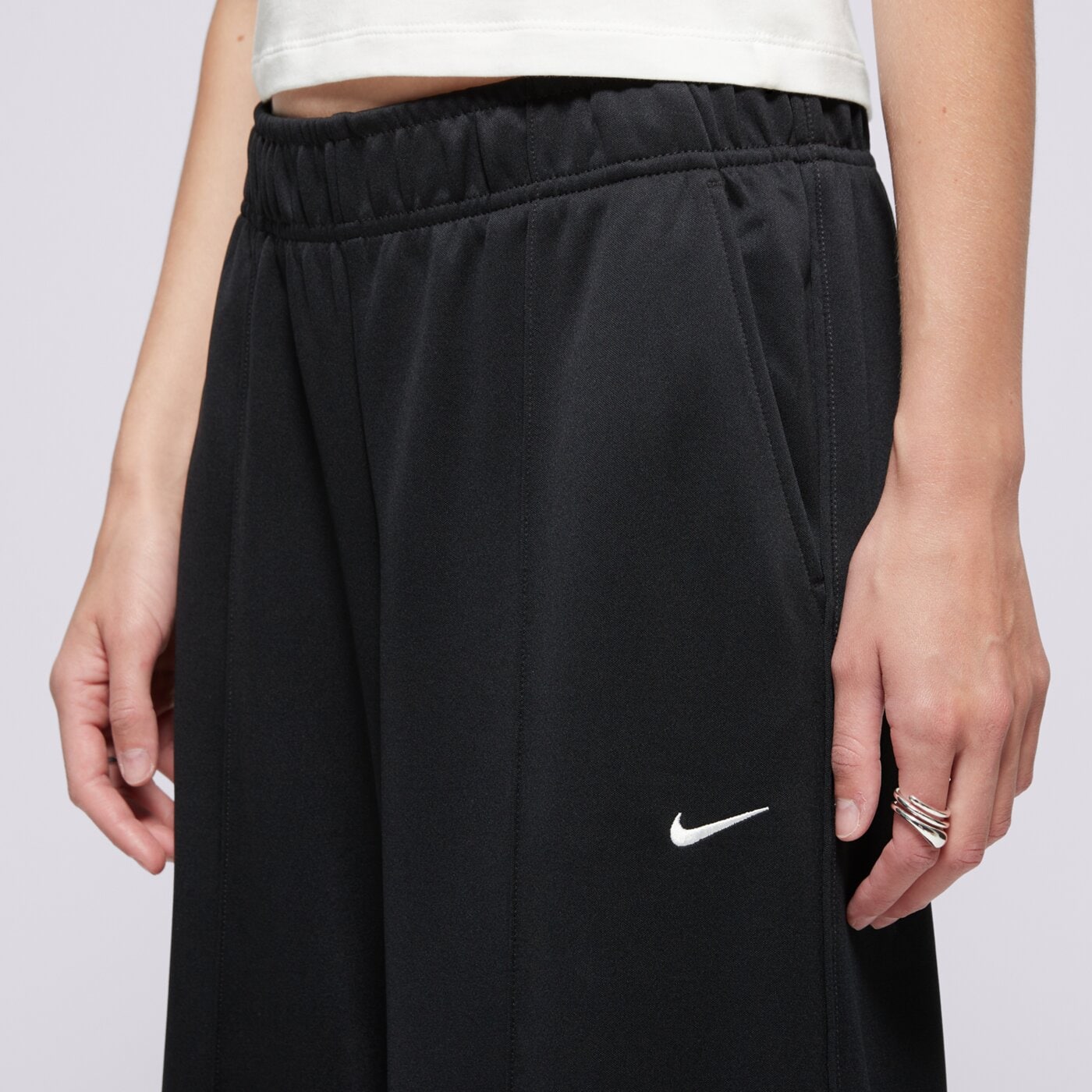 Дамски панталони NIKE ПАНТАЛОНИ W NSW WIDE LEG TRACK PNT ih8514-010 цвят черен