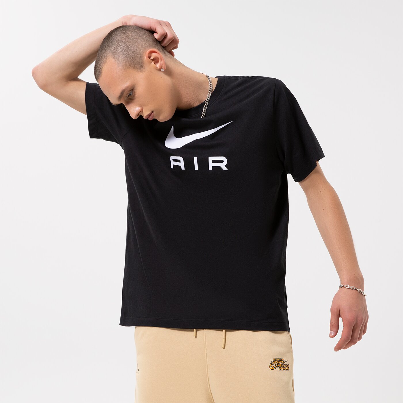 Мъжка тениска NIKE ТЕНИСКА M NSW AIR dr7803-010 цвят черен