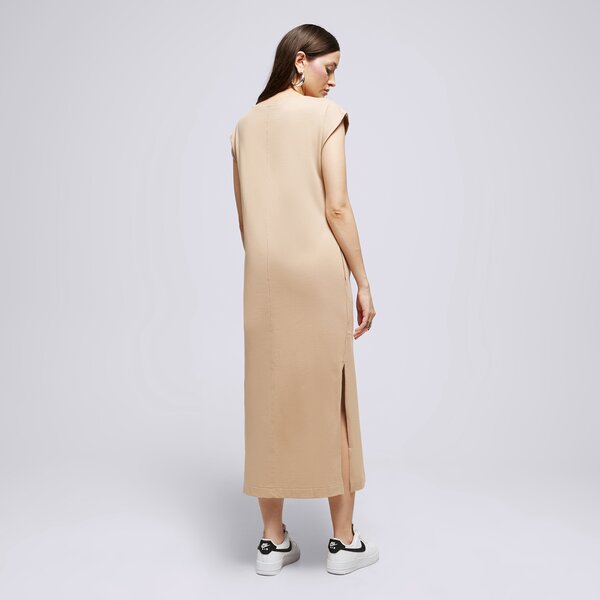 Дамски NIKE РОКЛЯ W NSW JRSY SS АНЦУГS MIDI PLUS dq6205-200 цвят бежов