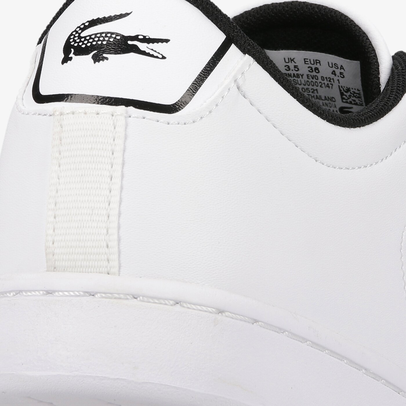 Детски маратонки LACOSTE CARNABY EVO 0121 1 SUJ 742suj0002147 цвят бял