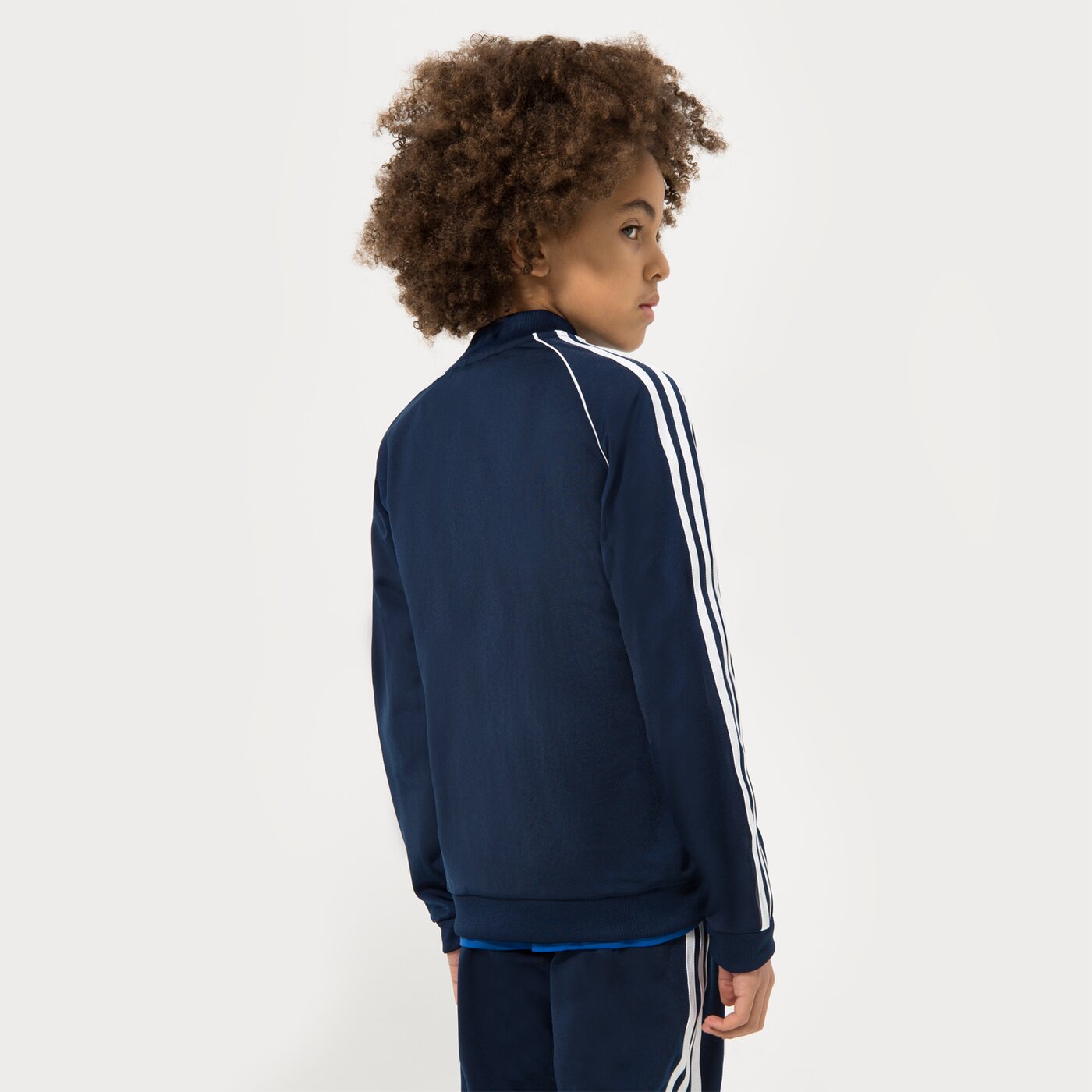 Детски суичър ADIDAS СУИТЧЪР СЪС ЗАКОПЧАВАНЕ SST TRACK ТОП BOY hk0298 цвят тъмносин
