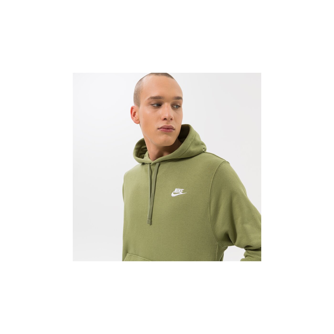 Мъжки суичър NIKE СУИТЧЪР С КАЧУЛКА SPORTSWEAR CLUB FLEECE bv2654-334 цвят каки