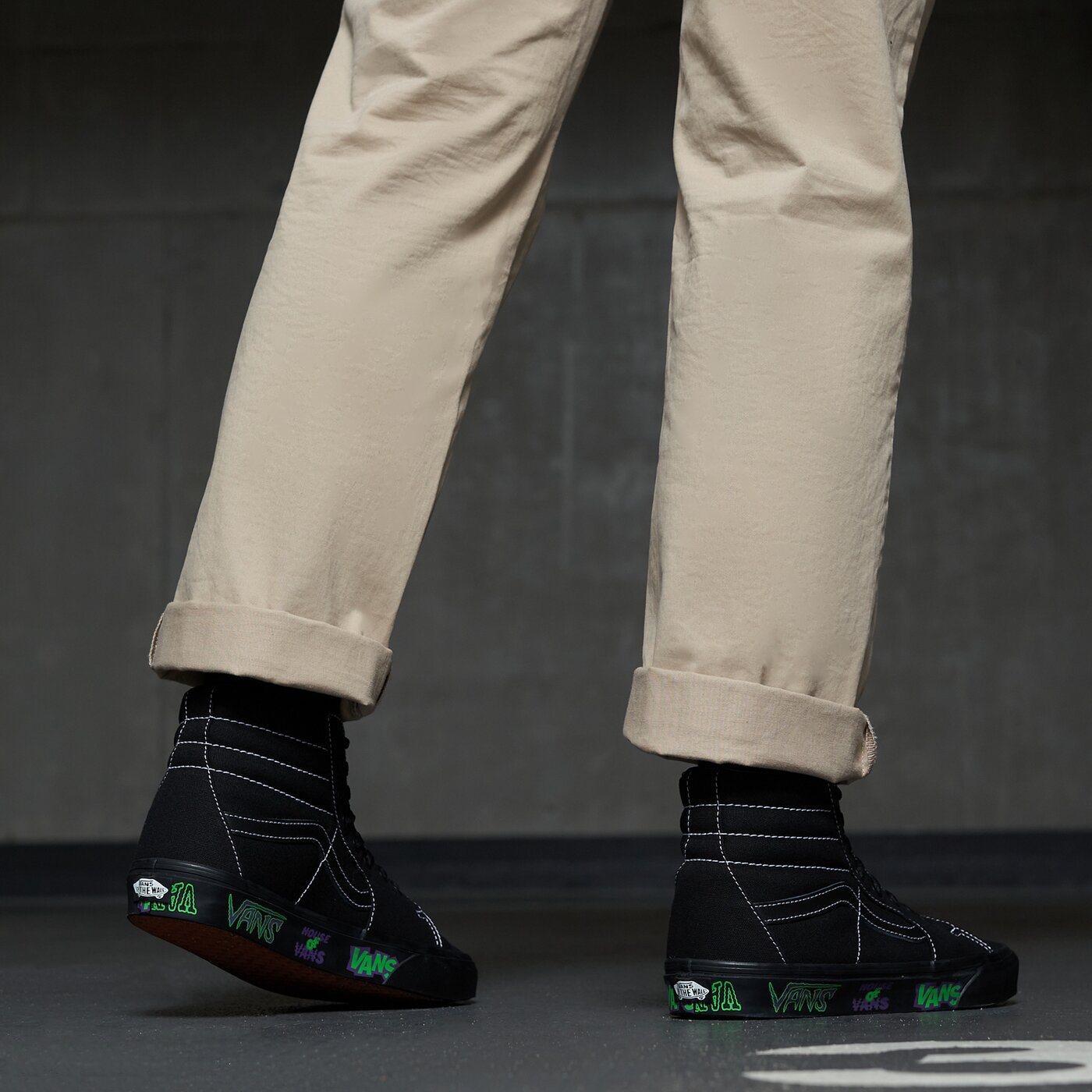 Мъжки маратонки VANS SK8 HI vn0a7q5n1oj1 цвят черен