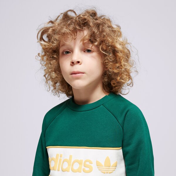 Детски суичър ADIDAS СУИТЧЪР CREW BOY ip2649 цвят зелен