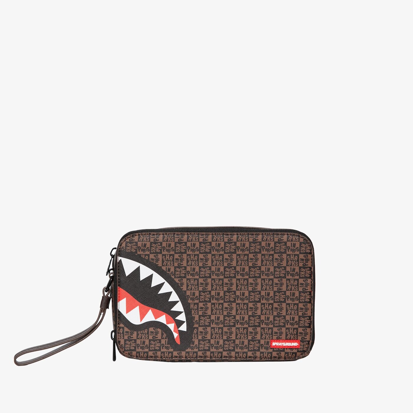 Дамски сак SPRAYGROUND ЧАНТА SHARKS IN PARIS CHECK 910b4959nsz цвят кафяв