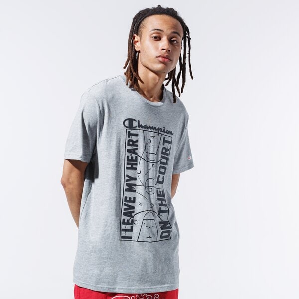 Мъжка тениска CHAMPION ТЕНИСКА COURT TEE 215492em006 цвят сив