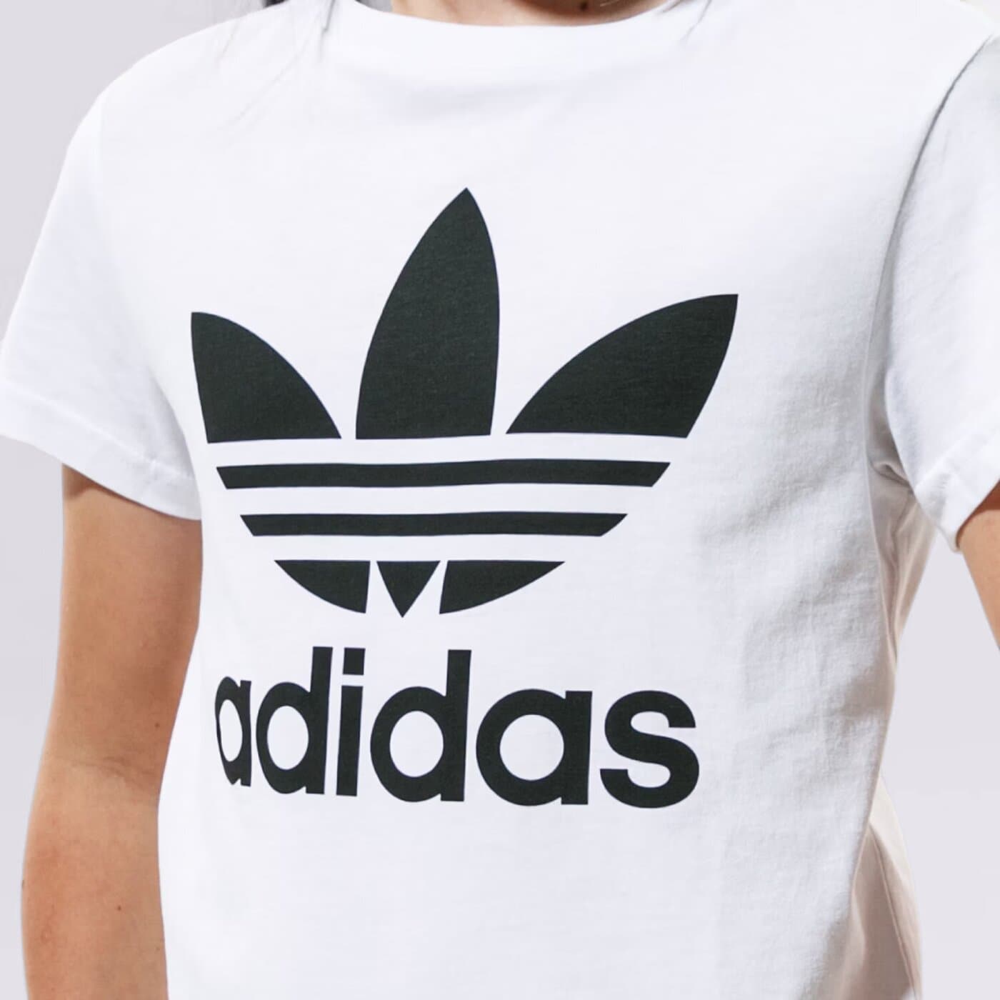 Детска тениска ADIDAS ТЕНИСКА TREFOIL TEE GIRL dv2904 цвят бял