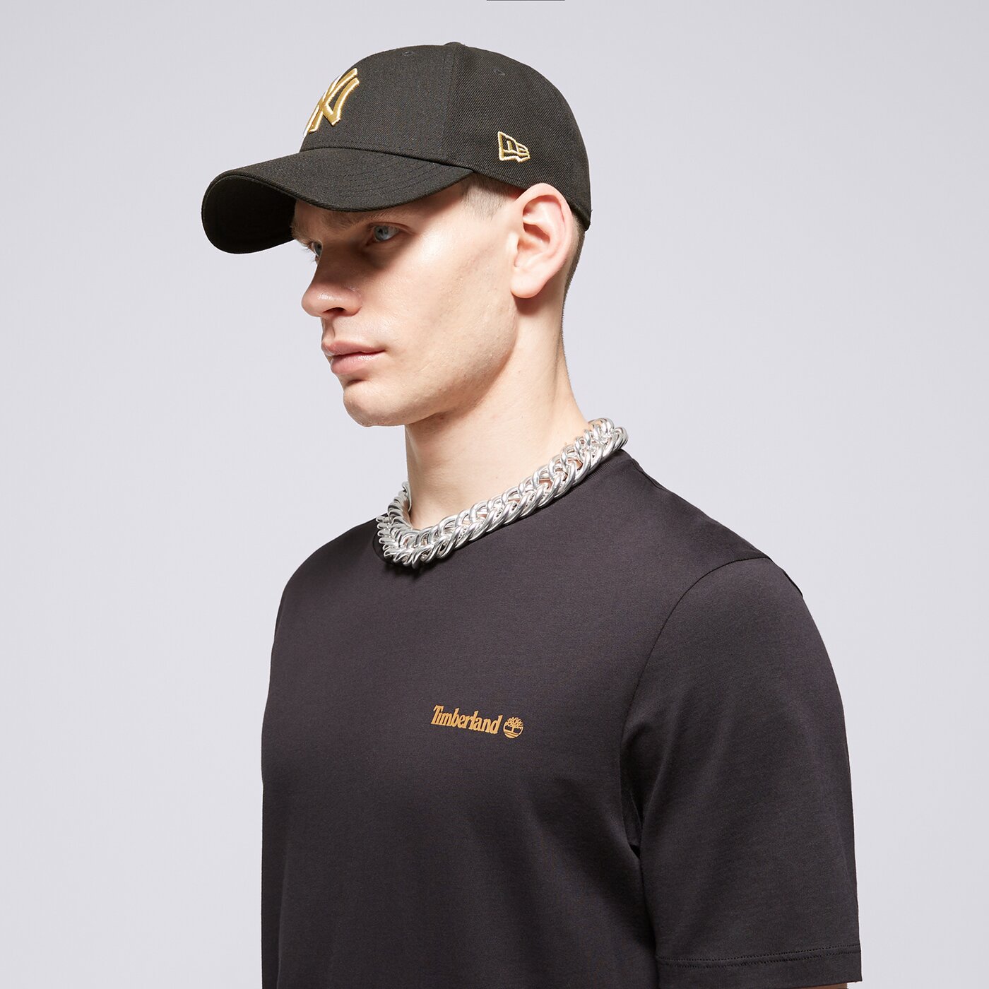 Мъжка тениска TIMBERLAND ТЕНИСКА SMALL LOGO PRINT TEE tb0a5qqt0011 цвят черен