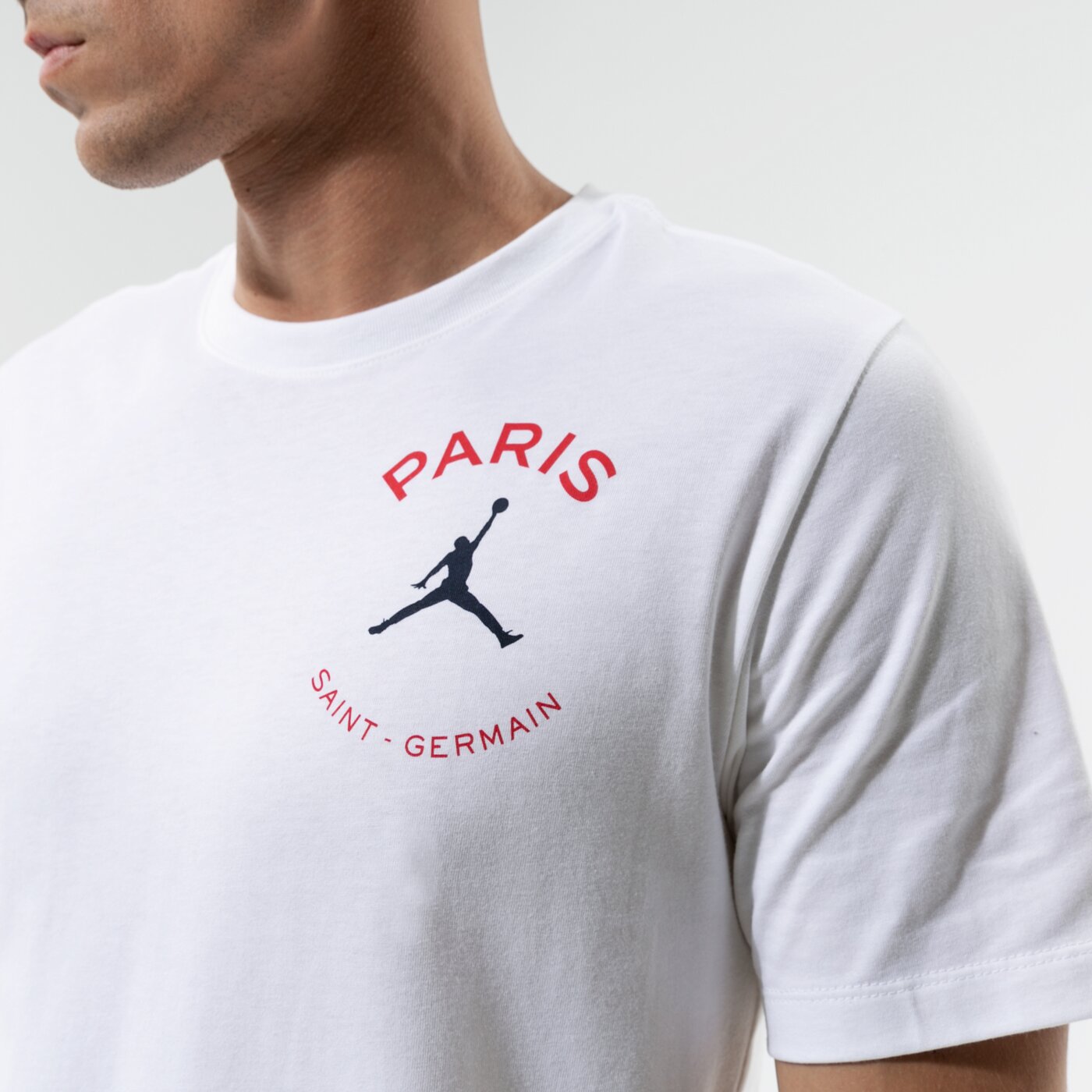 Мъжка тениска JORDAN ТЕНИСКА PARIS SAINT-GERMAIN LOGO db6514-100 цвят бял