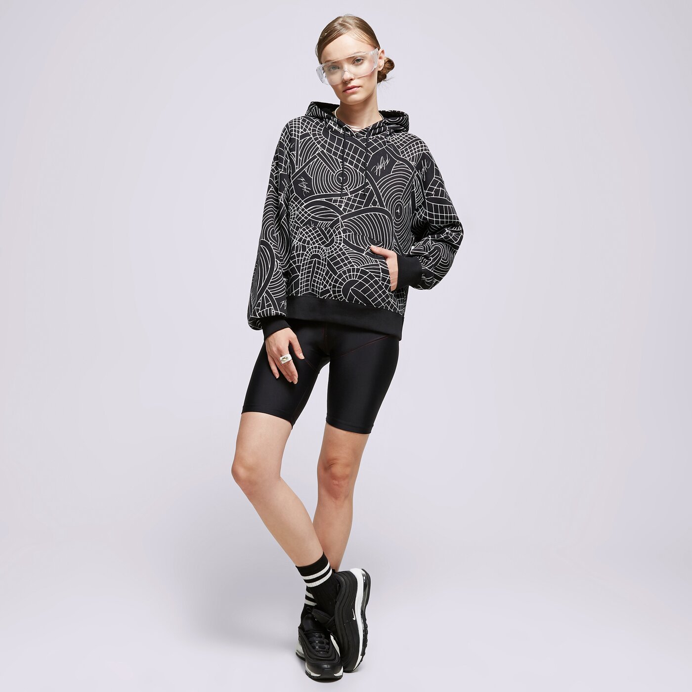 Дамски суичър JORDAN СУИТЧЪР С КАЧУЛКА W J BRKLN FLC PO dv1417-010 цвят черен