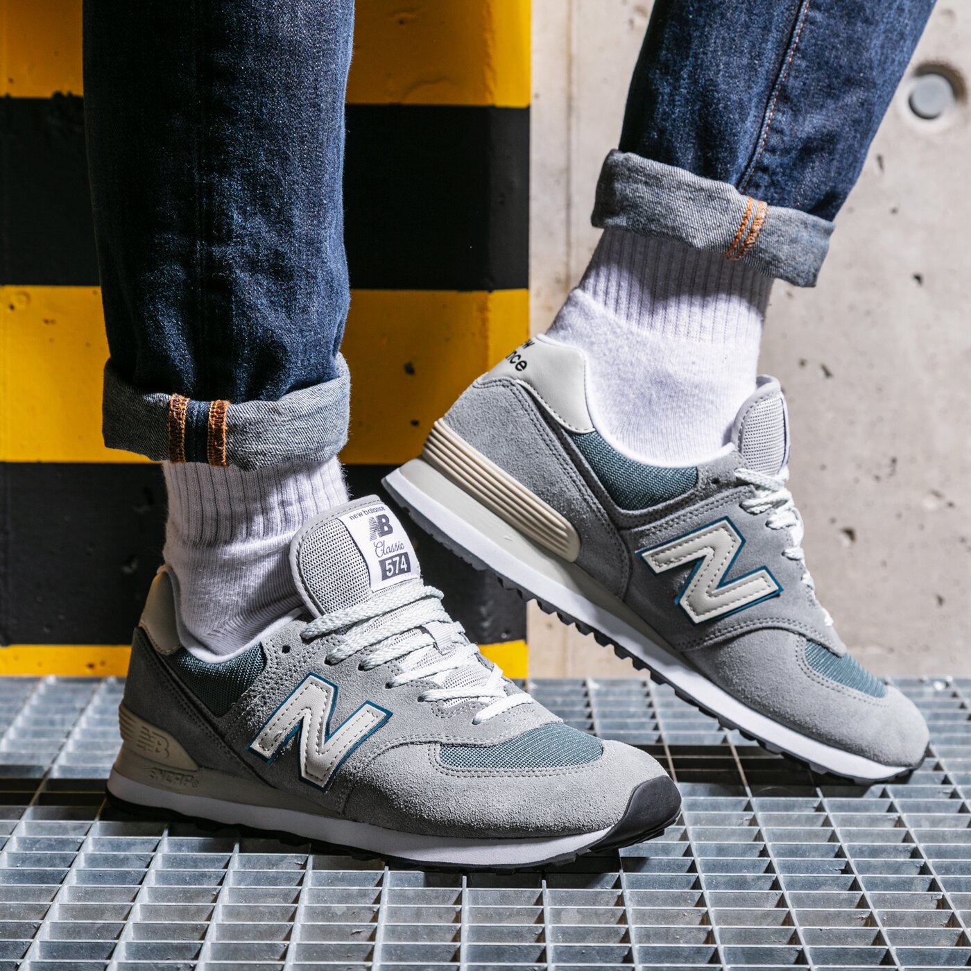 NEW BALANCE 574 ML574BA2 Мъжки Цвят сив Модни Маратонки Обувки New ...