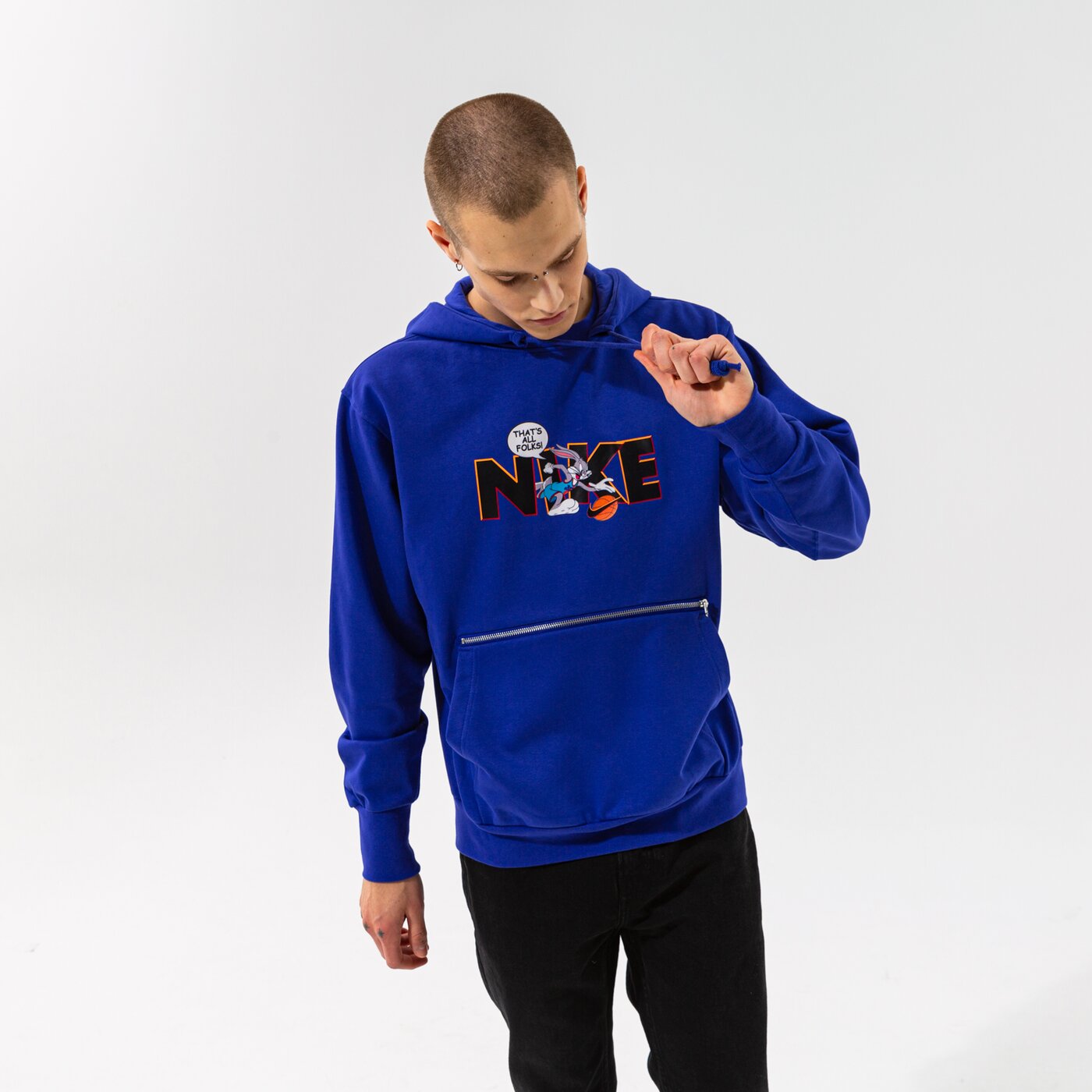 Мъжки суичър NIKE СУИТЧЪР С КАЧУЛКА M NK DF STD ISS HOODIE PO TS NBA dj3889-471 цвят тъмносин