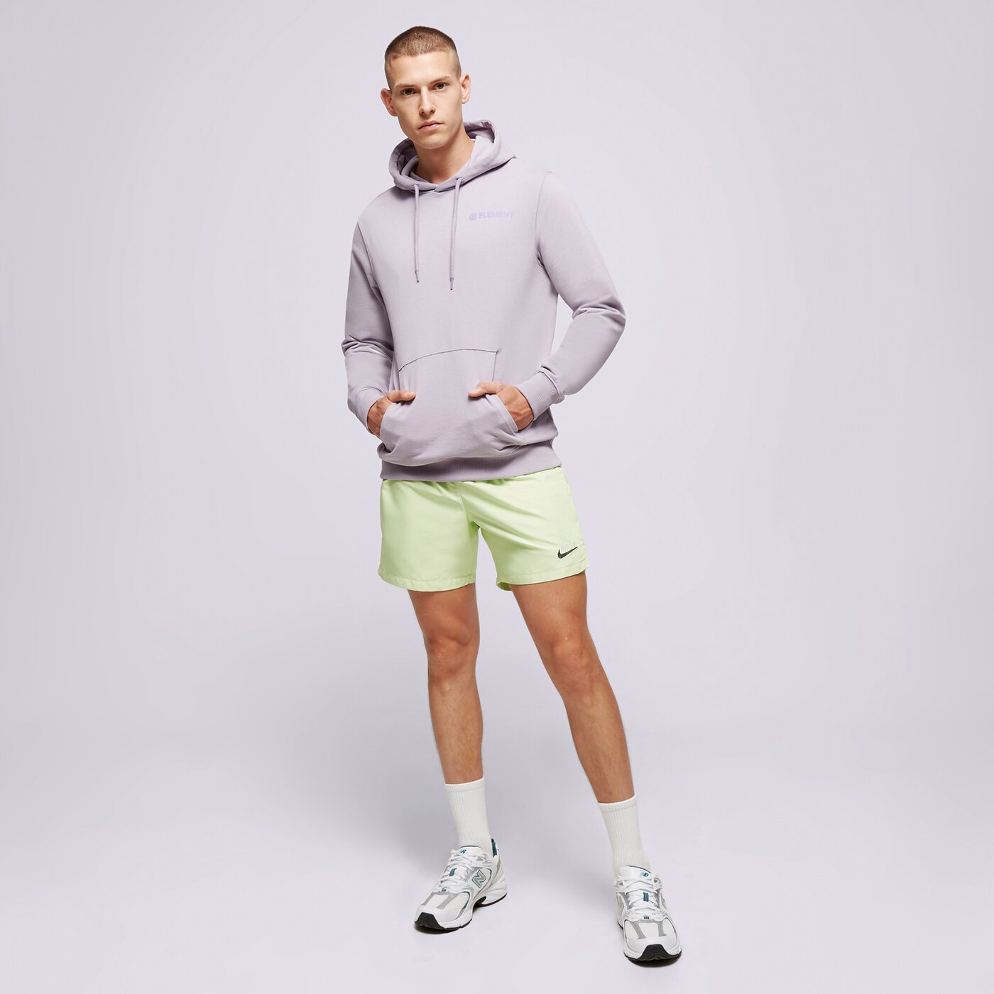 Мъжки суичър ELEMENT СУИТЧЪР С КАЧУЛКА BLAZIN CHEST HOOD elysf00122pjt0 цвят виолетов