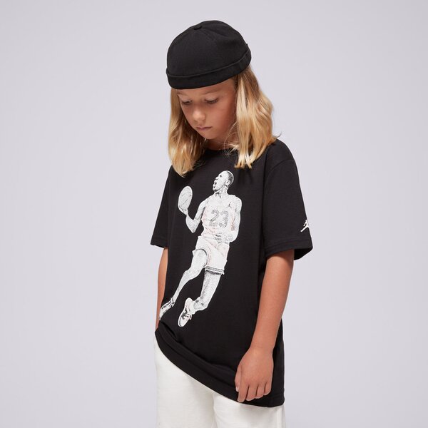 Детска тениска JORDAN ТЕНИСКА JDB AIR JORDAN DOTS SS TEE BOY 95d254-023 цвят черен