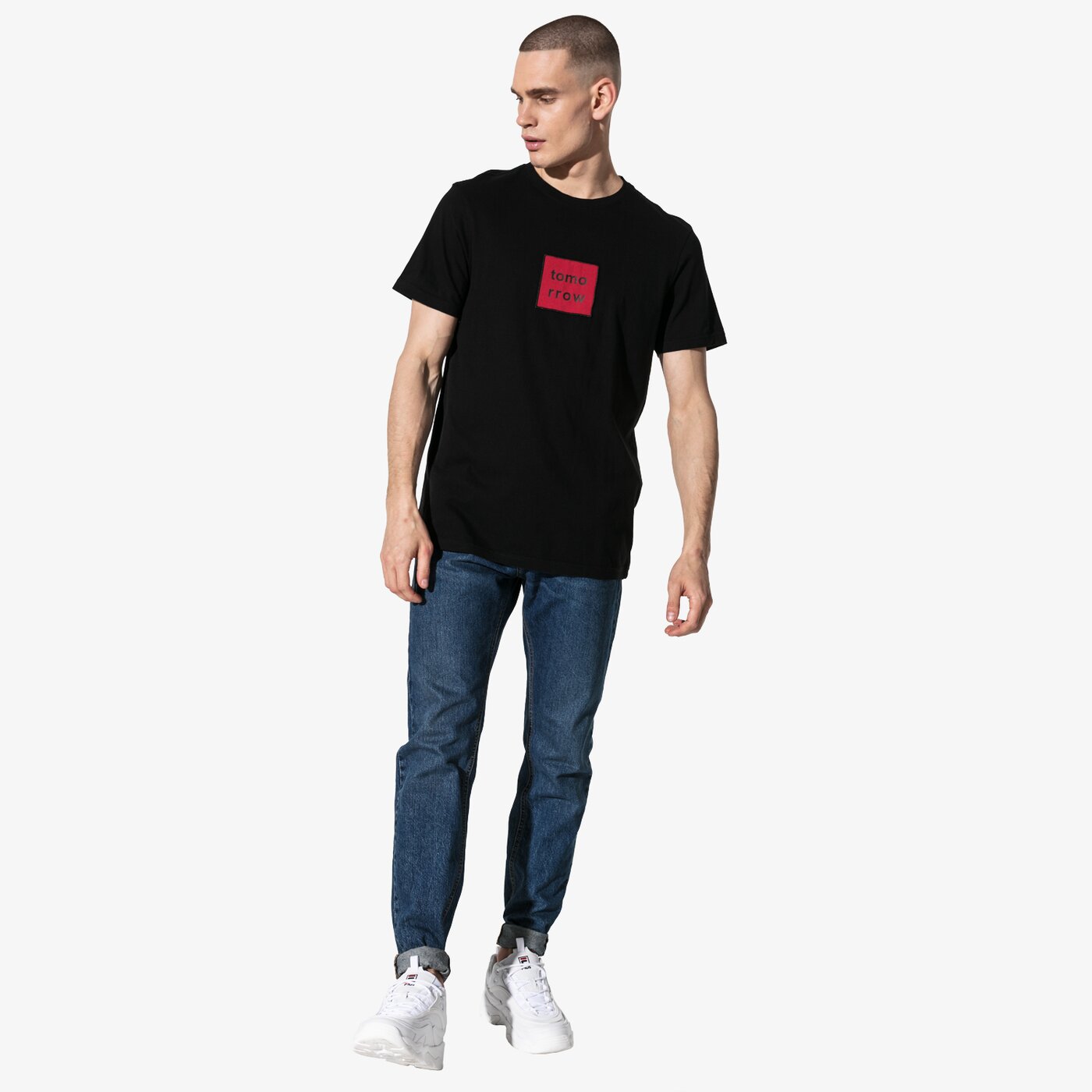 Мъжка тениска CONFRONT ТЕНИСКА SS BIG LOGO TEE cf19tsm03001 цвят черен