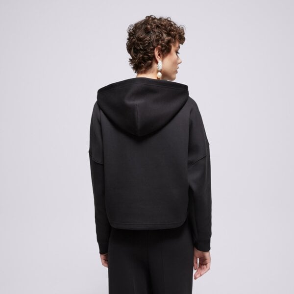 Дамски суичър ADIDAS СУИТЧЪР С КАЧУЛКА 3 STRIPES HOODY jx2701 цвят черен