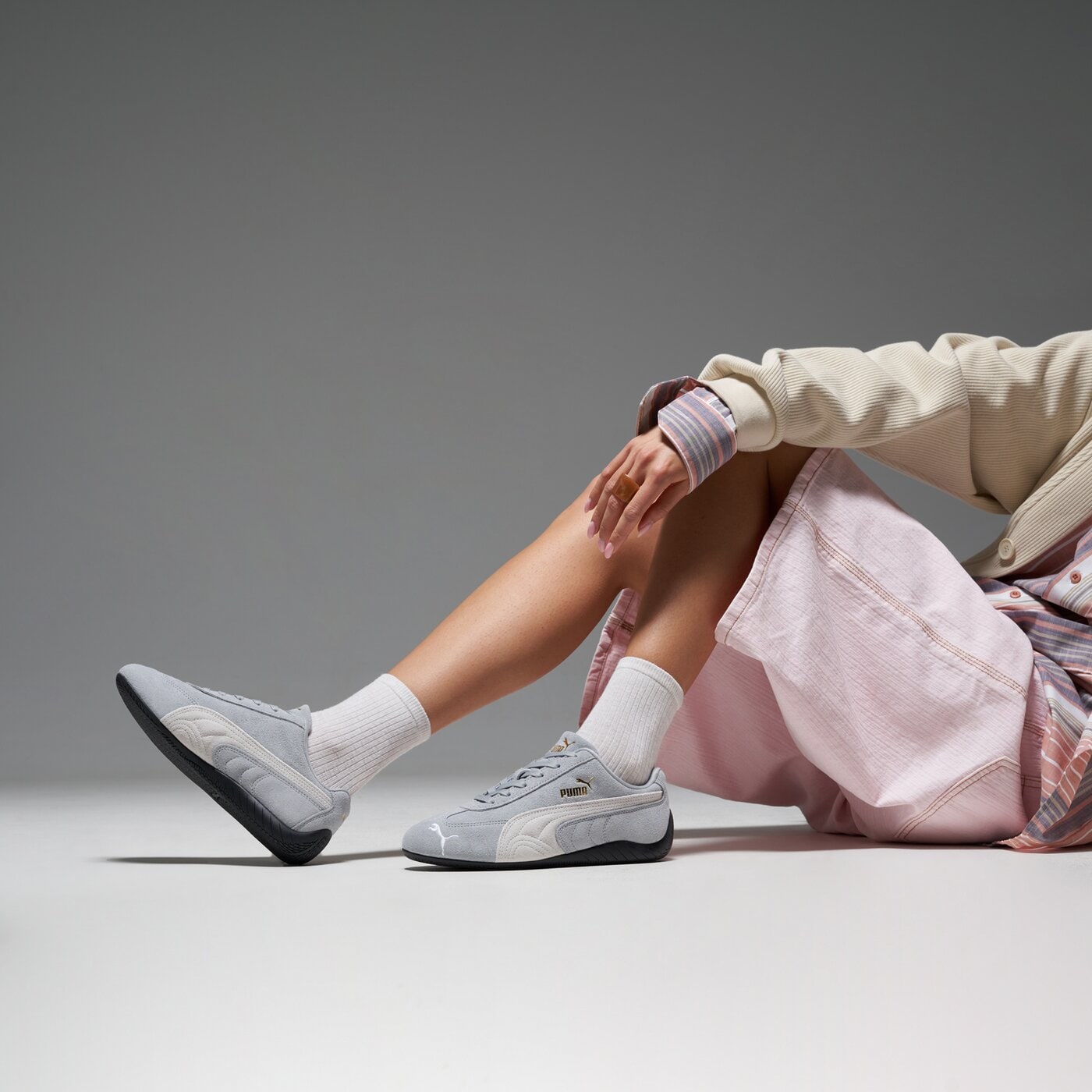 Дамски маратонки PUMA SPEEDCAT OG 39884605 цвят сив