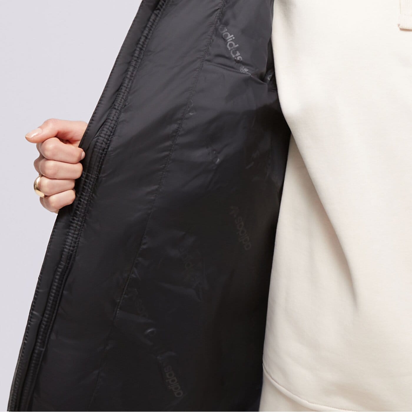 Дамско зимно яке ADIDAS ПАЛТО LONG PUFFER iw5858 цвят черен