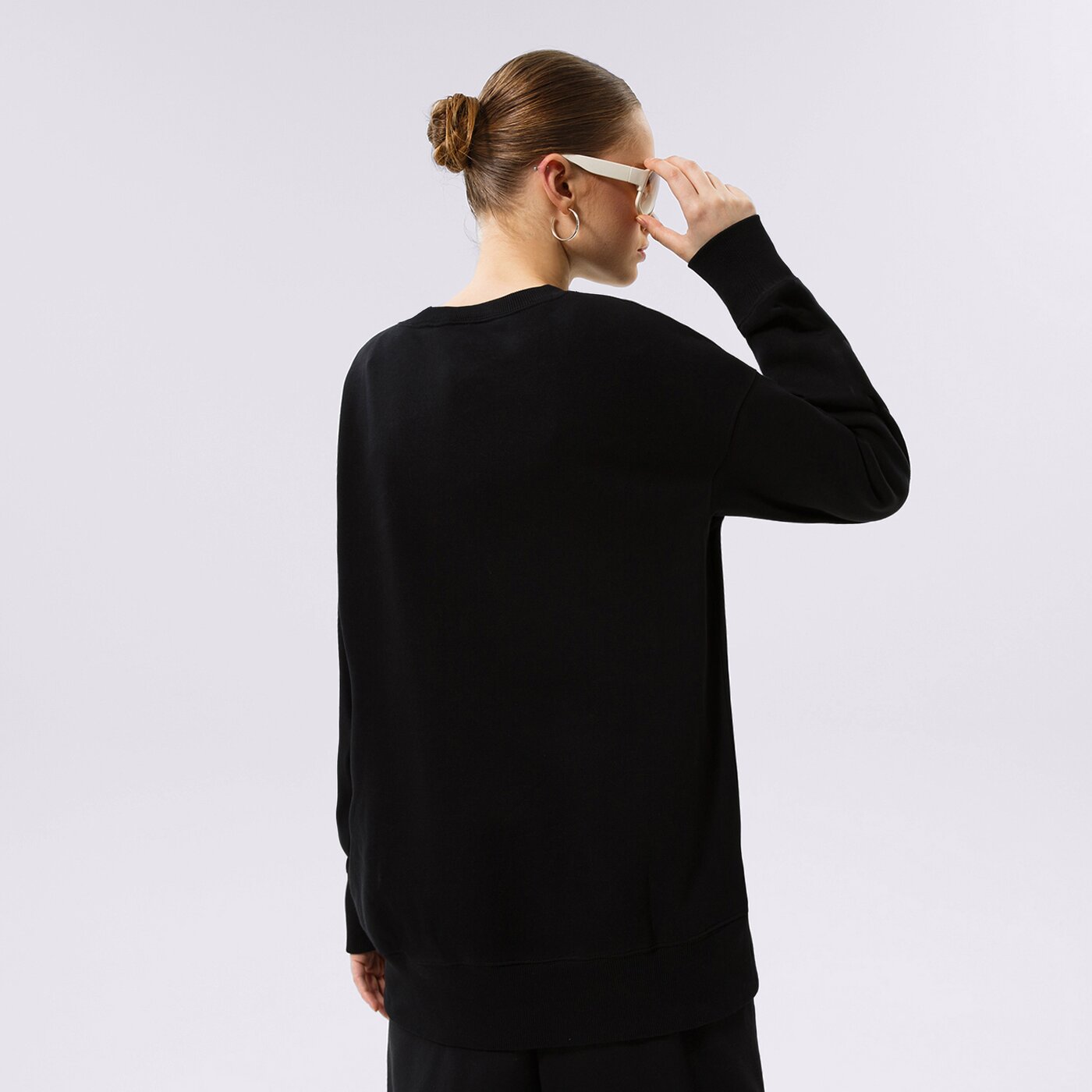 Дамски суичър NIKE СУИТЧЪР W NSW PHNX FLC OS CREW dq5733-010 цвят черен