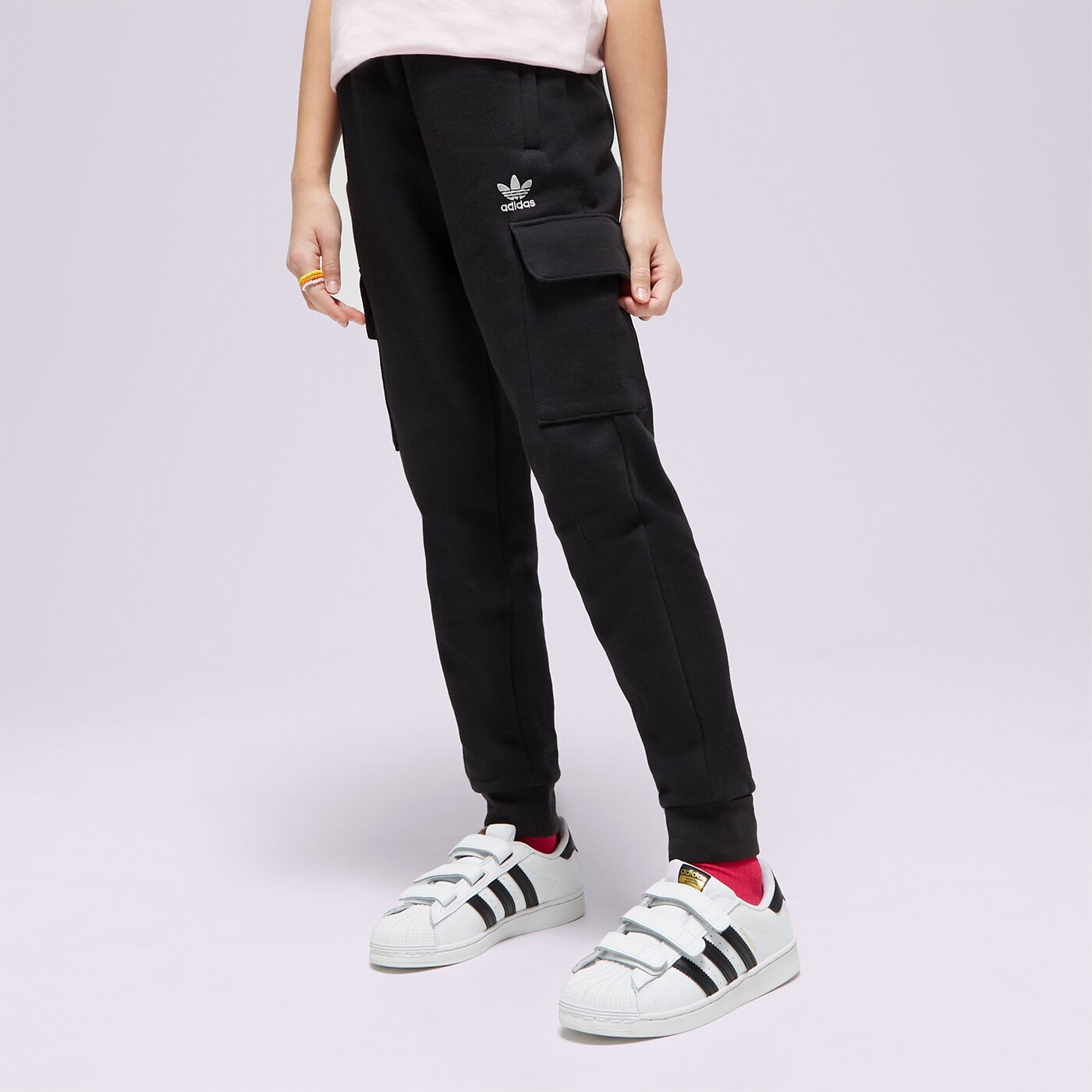 Детски панталони ADIDAS ПАНТАЛОНИ FLEE. CARGO U il2487 цвят черен