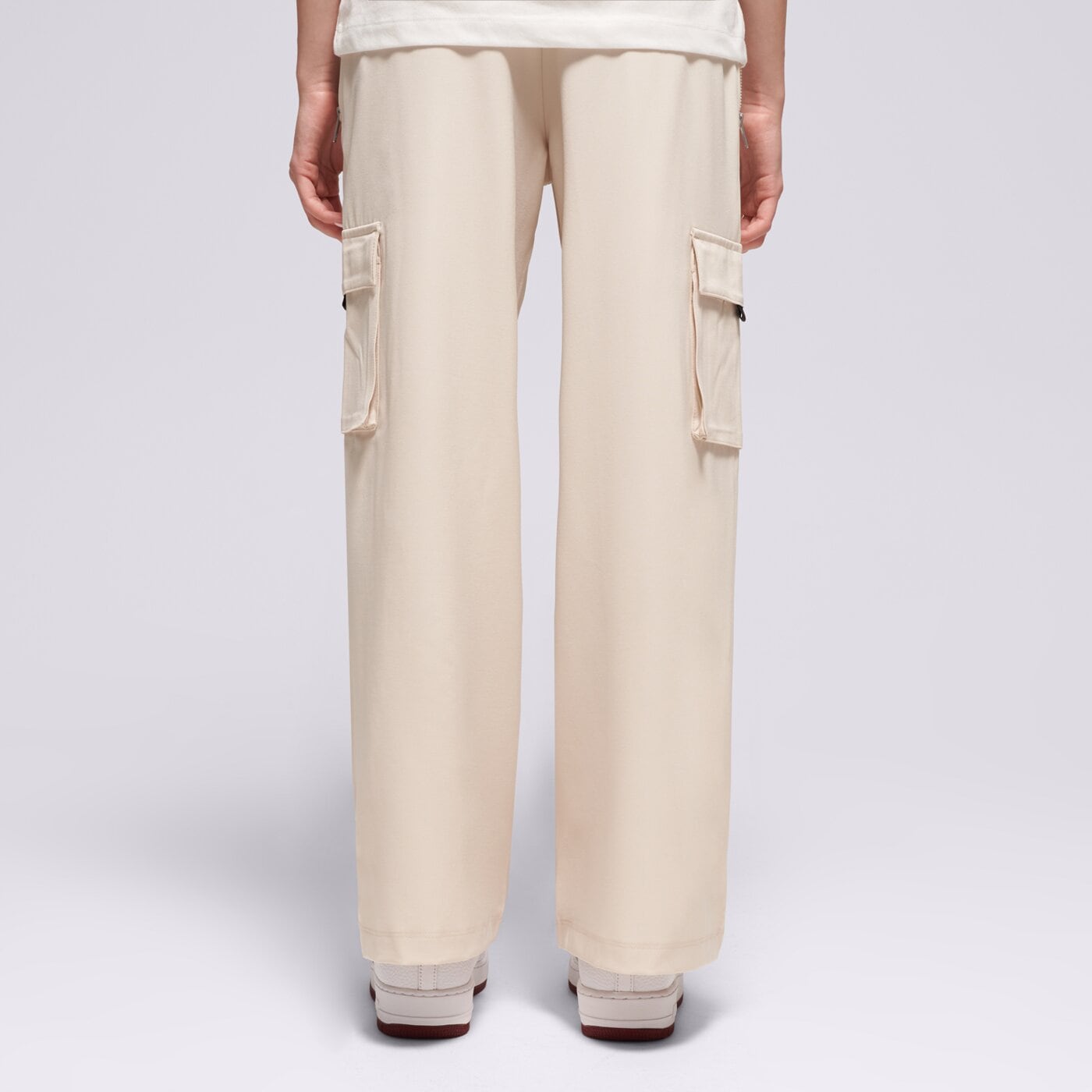 Детски панталони JORDAN ПАНТАЛОНИ JUMPMAN POST UP OPEN CARGO GIRL 45f202-xae цвят кремав