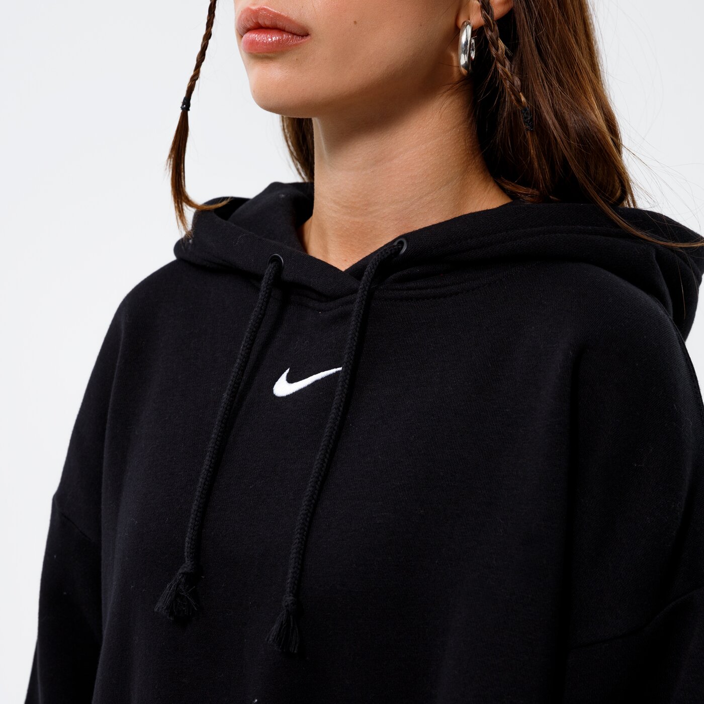 Дамски суичър NIKE СУИТЧЪР С КАЧУЛКА W NSW ESSNTL FLC HOODIE SSNL dh1089-010 цвят черен