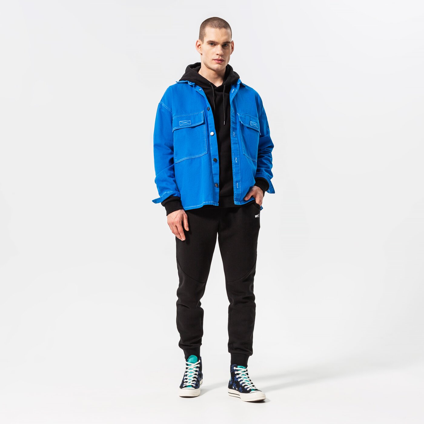 Мъжки панталони CONFRONT ПАНТАЛОНИ ESSENTIAL cf122spm90001 цвят черен