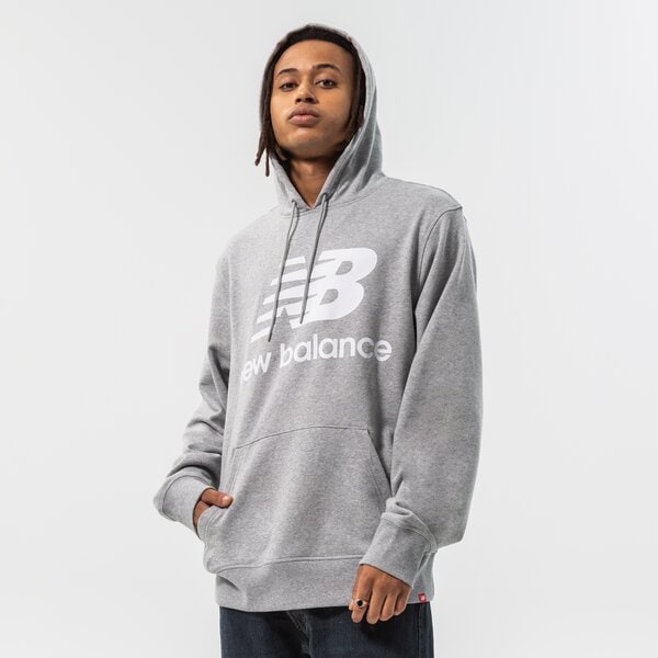 Мъжки суичър NEW BALANCE СУИТЧЪР С КАЧУЛКА ESSENTIALS PULLOVER mt03558ag цвят сив