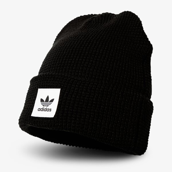 Дамска зимна шапка ADIDAS ЗИМНА ШАПКА WAFFLE CUFF KNI ed8033 цвят черен