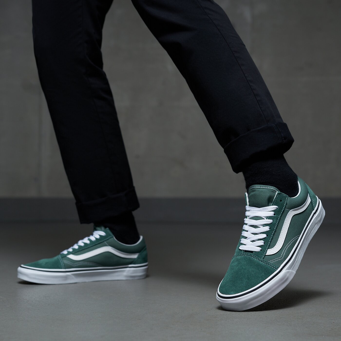 Мъжки маратонки VANS OLD SKOOL  vn0a5krsyqw1 цвят зелен