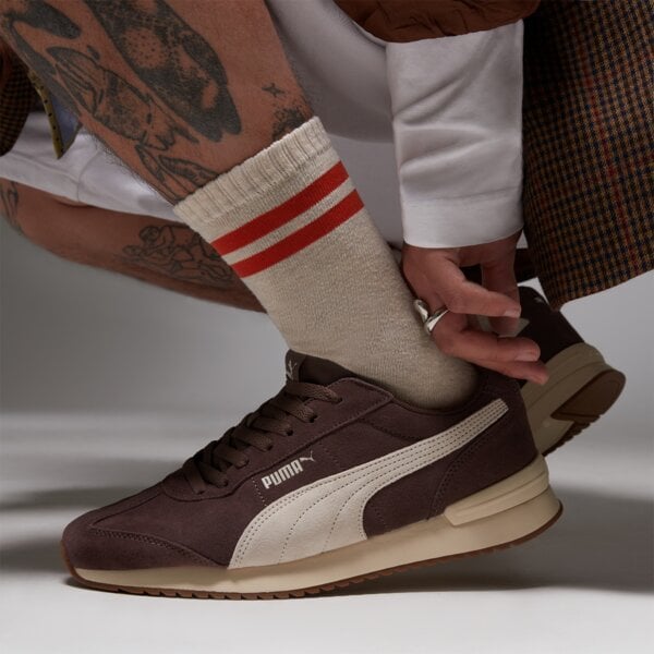 Мъжки маратонки PUMA R78 WIND SD 40266005 цвят кафяв