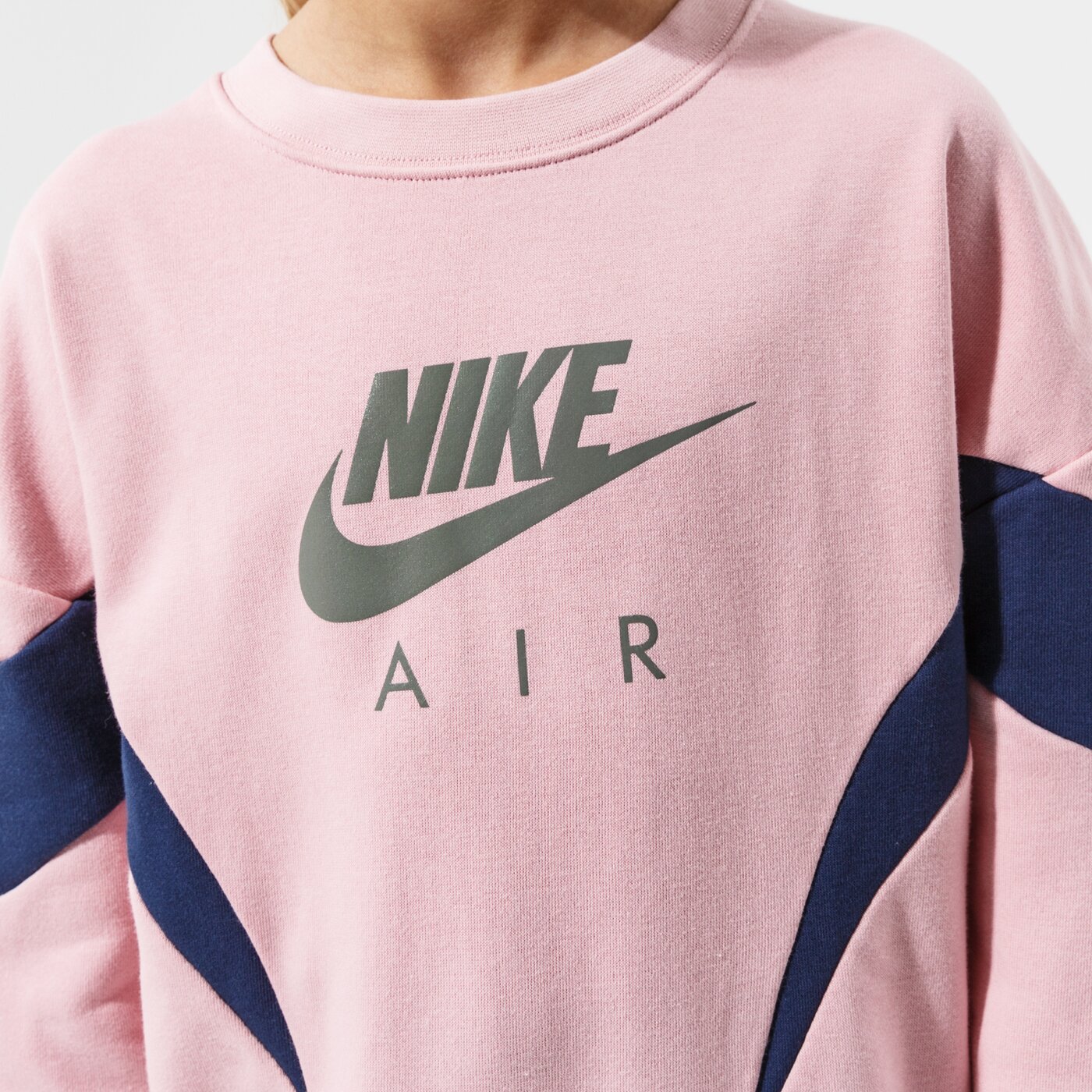 Детски суичър NIKE СУИТЧЪР G NSW AIR FT BF CREW GIRL dd7135-630 цвят розов