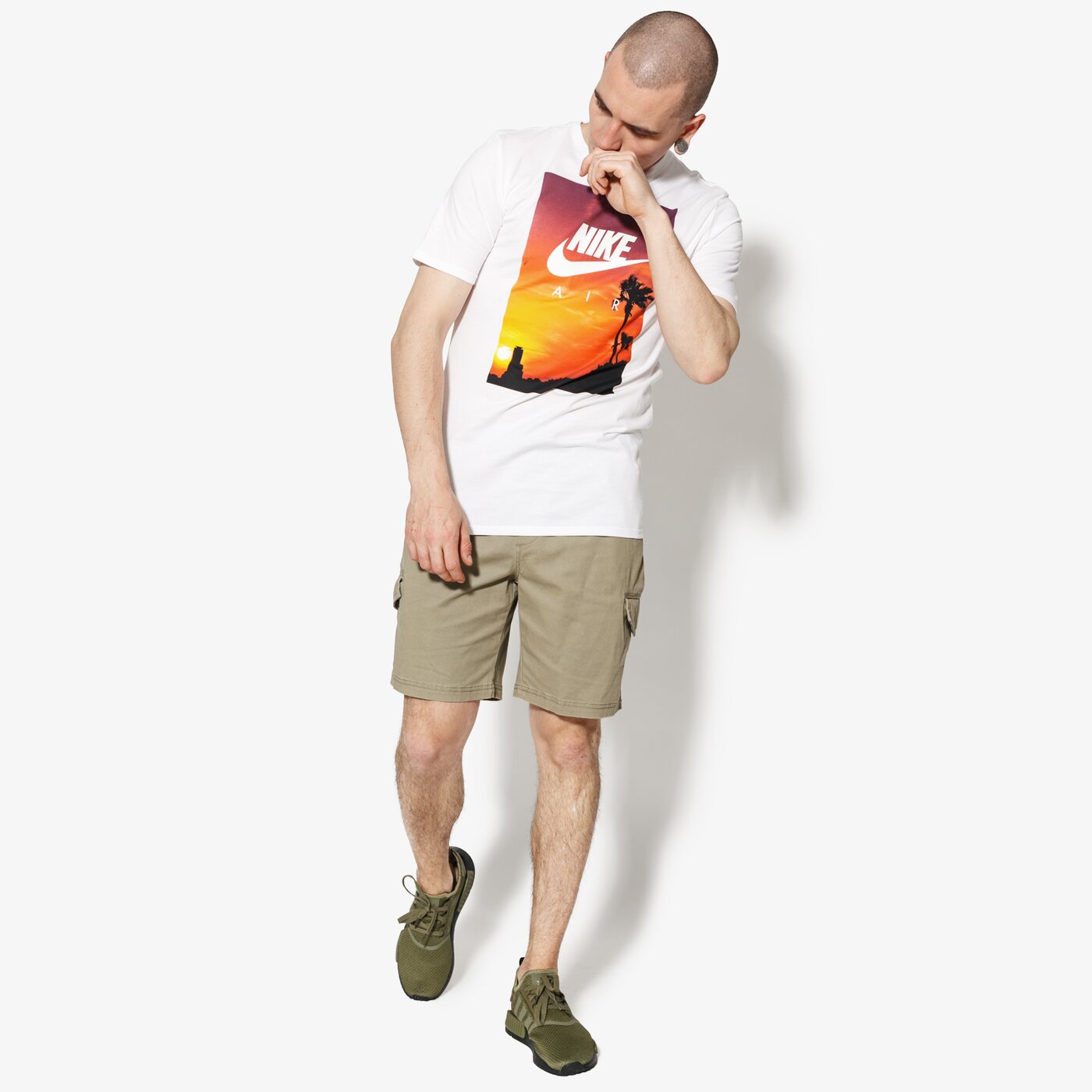 Мъжки къси панталони CONFRONT ШОРТИ MALT cf18szm22002 цвят зелен